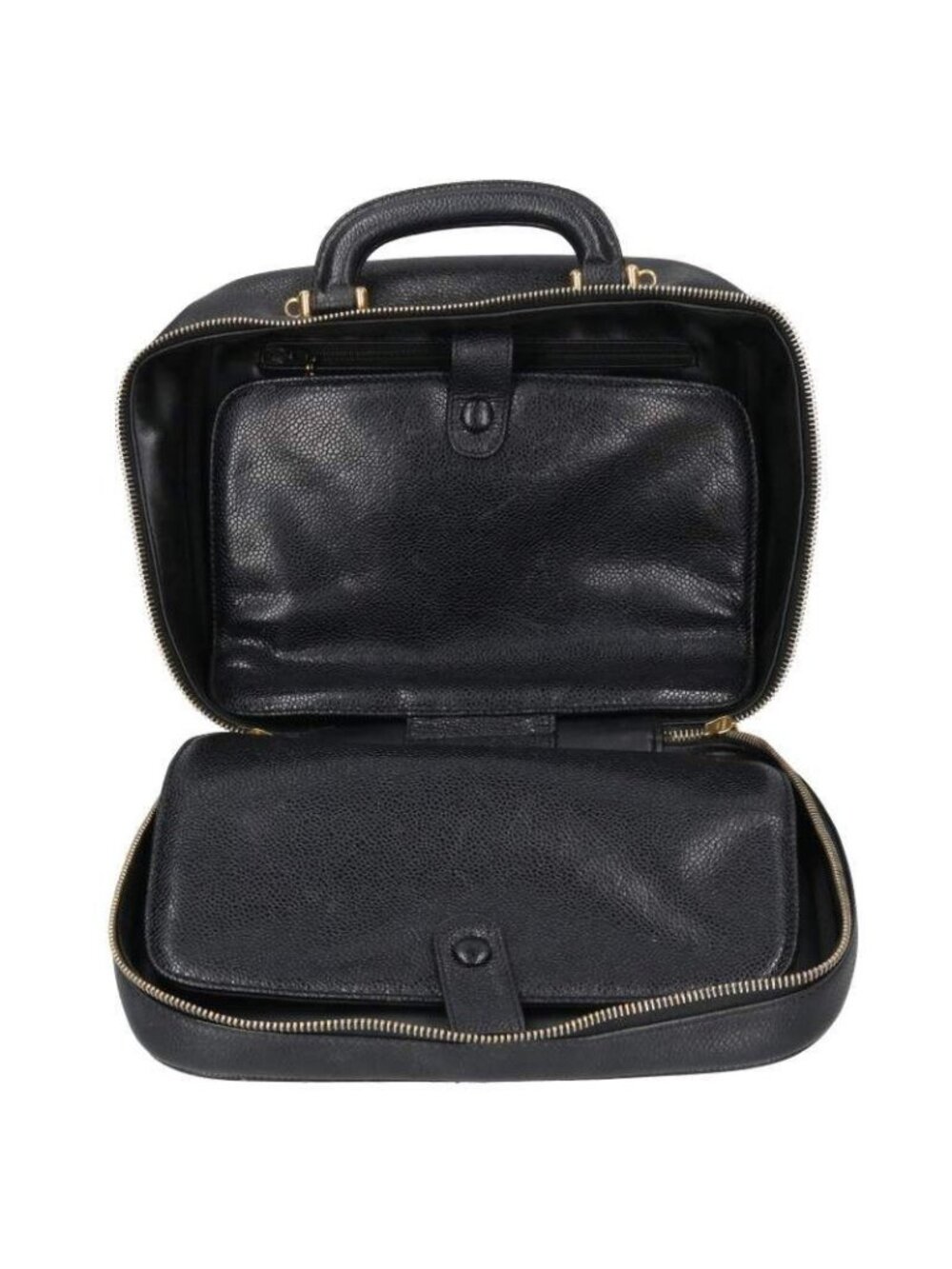Chanel Vanity CC Logo Caviar Leather 2-Way Handbag - Picture 3 of 5